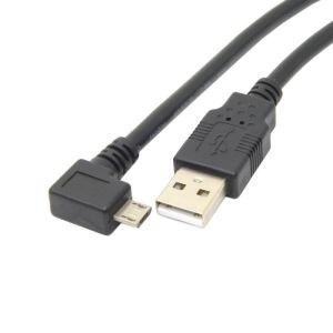 USB 2.0 Micro USB B uros mies jätti kulma Kaapeli
