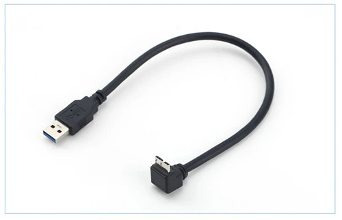USB 3.0 Male to Micro B Male Up Angle Cable